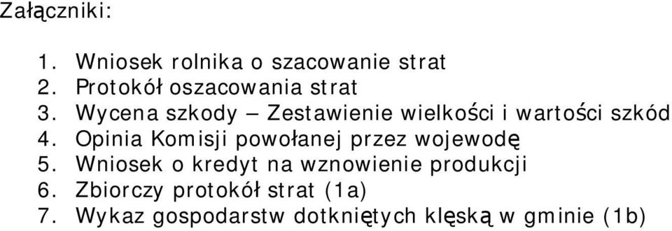 Wycena szkody Zestawienie wielko ci i warto ci szkód 4.