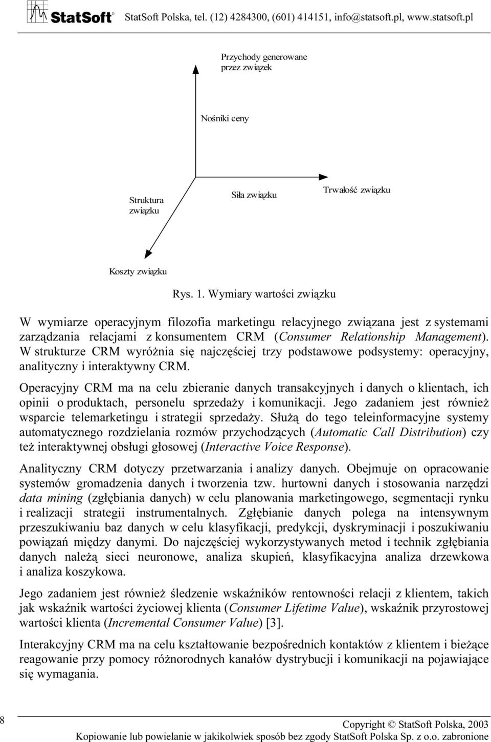 W strukturze CRM wyróżnia się najczęściej trzy podstawowe podsystemy: operacyjny, analityczny i interaktywny CRM.
