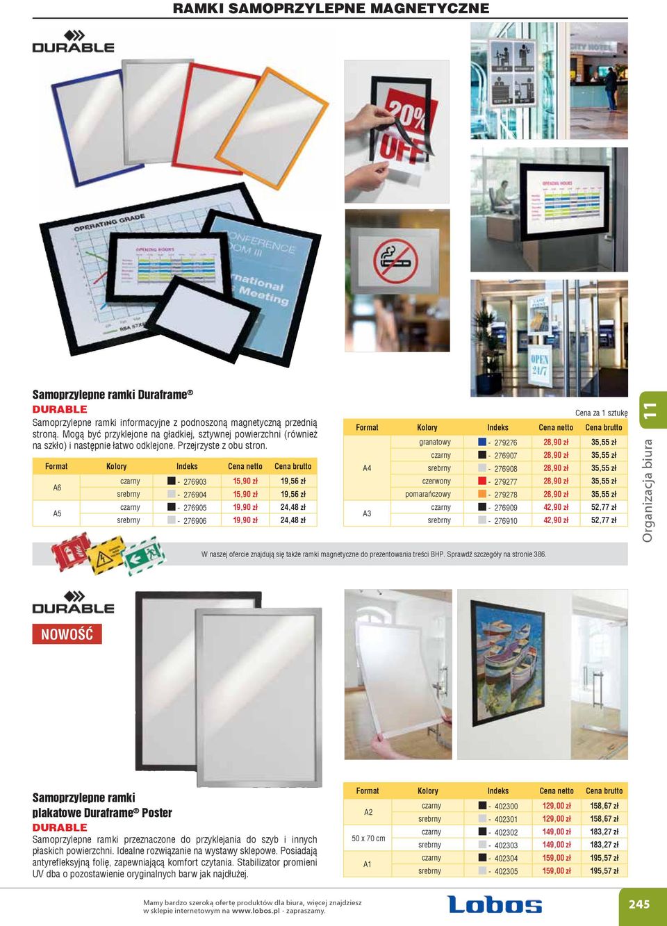 Format Kolory Indeks Cena netto Cena brutto A6 A5 czarny - 276903 15,90 zł 19,56 zł srebrny - 276904 15,90 zł 19,56 zł czarny - 276905 19,90 zł 24,48 zł srebrny - 276906 19,90 zł 24,48 zł Cena za 1