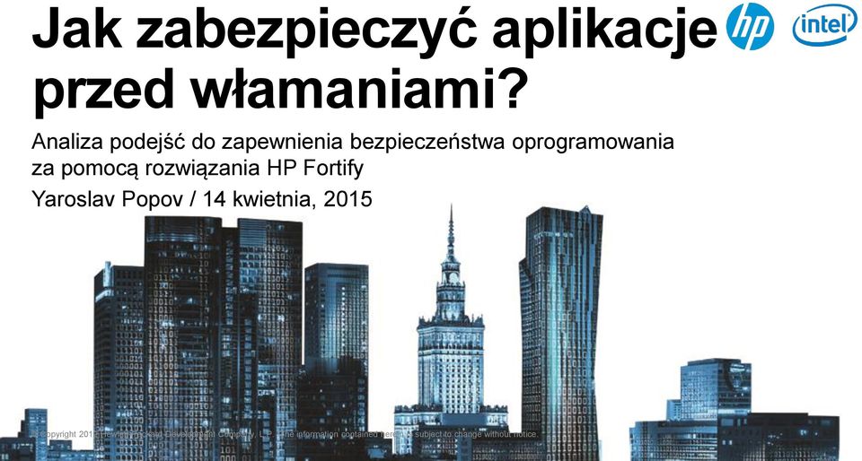 bezpieczeństwa oprogramowania za pomocą