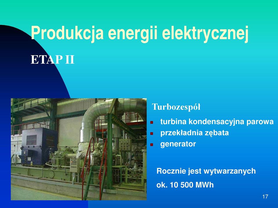 parowa przekładnia zębata generator