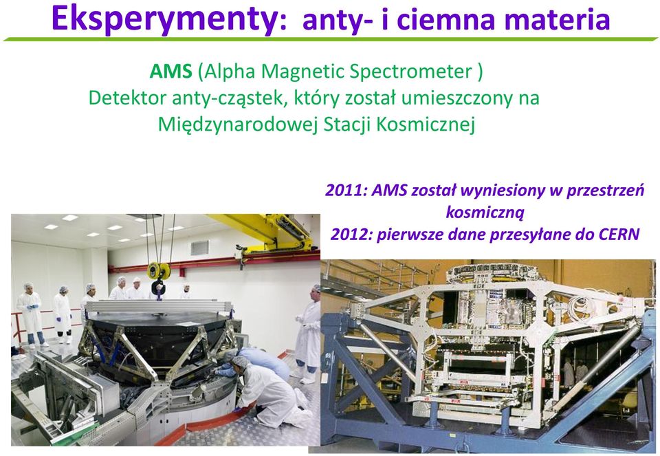 umieszczony na Międzynarodowej Stacji Kosmicznej 2011: AMS