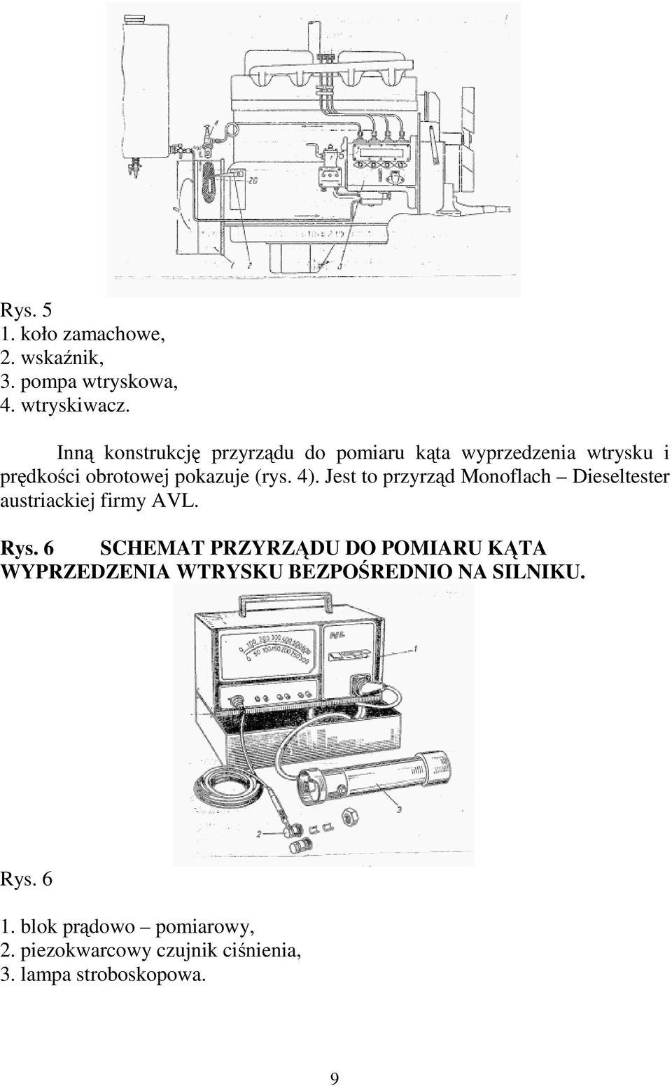 Jest to przyrzd Monoflach Dieseltester austriackiej firmy AVL. Rys.