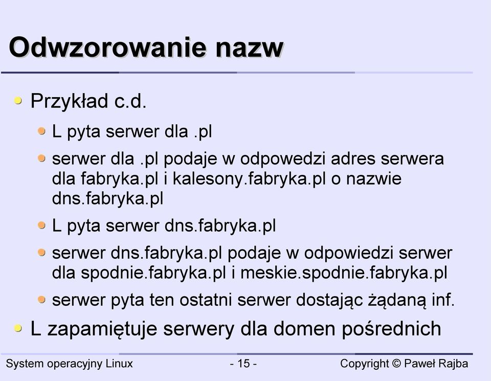 fabryka.pl serwer dns.fabryka.pl podaje w odpowiedzi serwer dla spodnie.fabryka.pl i meskie.