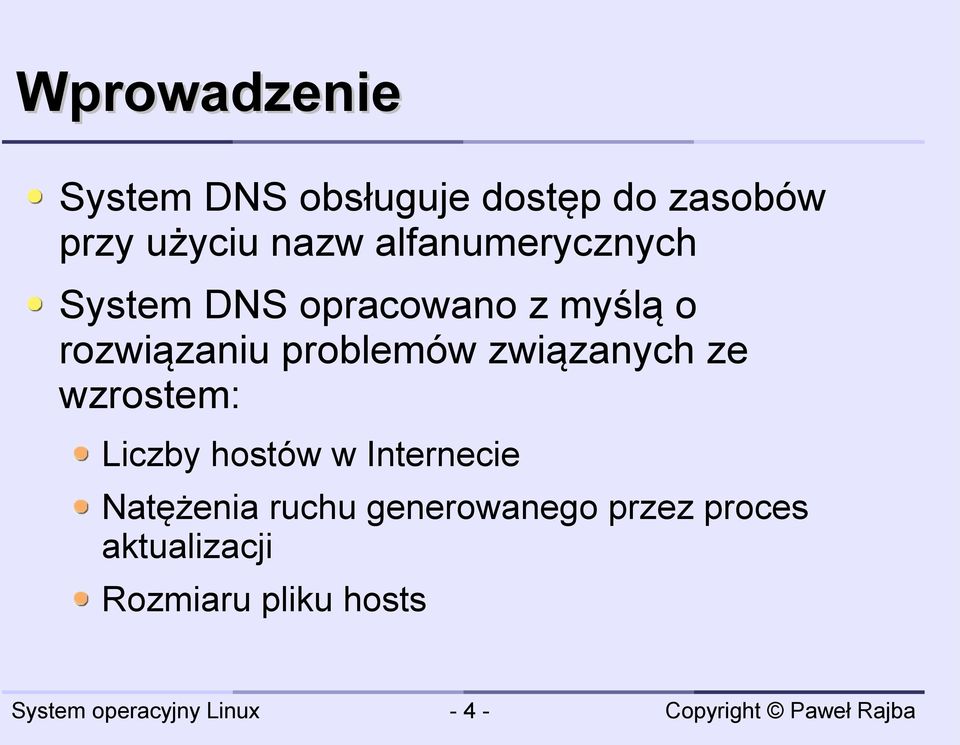 problemów związanych ze wzrostem: Liczby hostów w Internecie