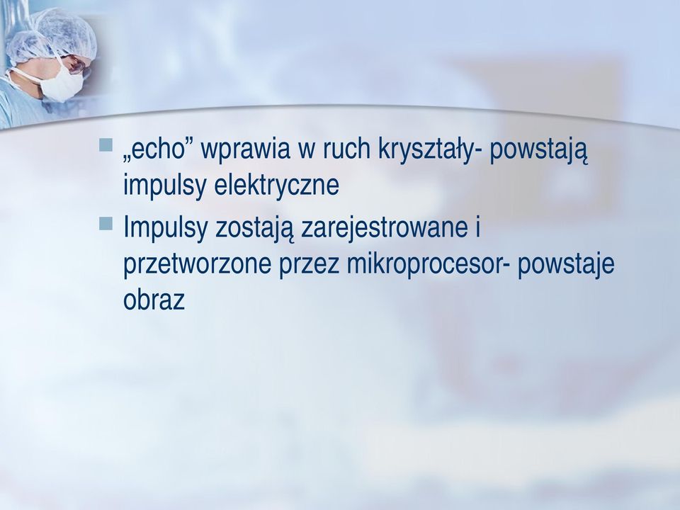 Impulsy zostają zarejestrowane i