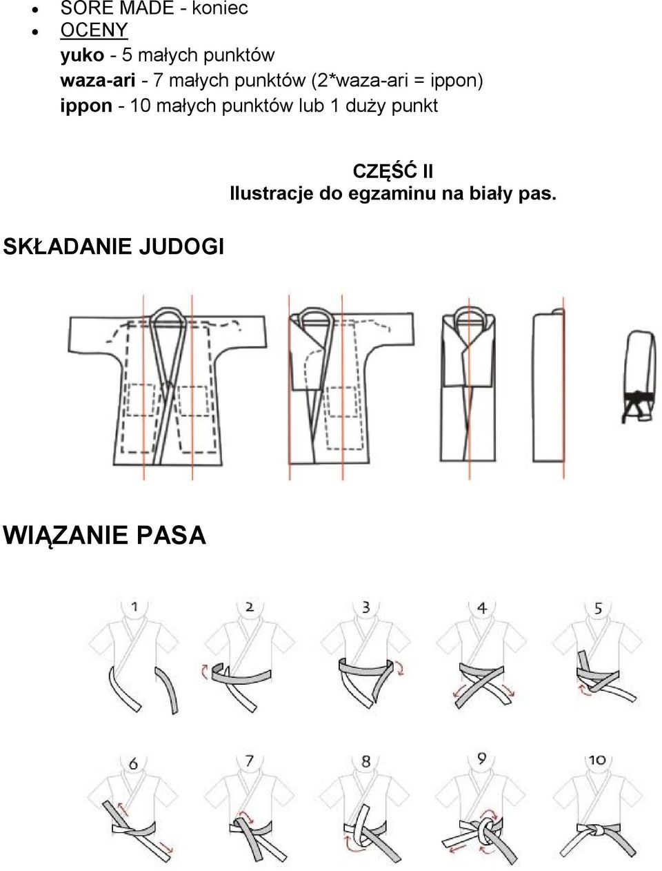 - 10 małych punktów lub 1 duży punkt CZĘŚĆ II