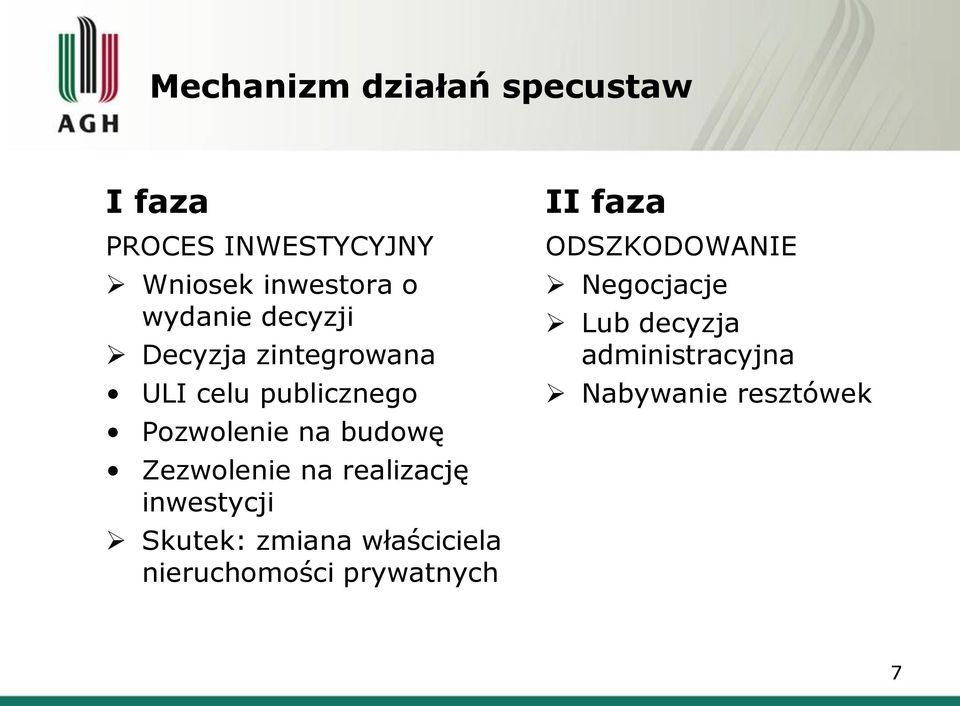 Zezwolenie na realizację inwestycji Skutek: zmiana właściciela nieruchomości