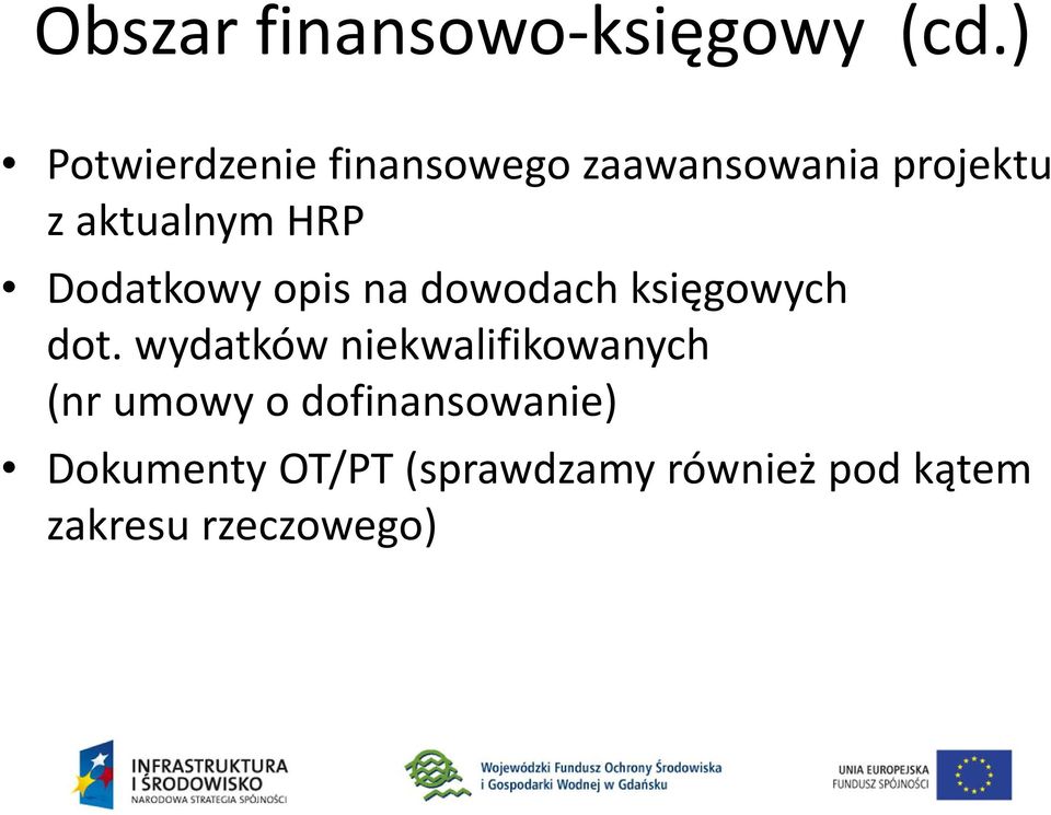 HRP Dodatkowy opis na dowodach księgowych dot.