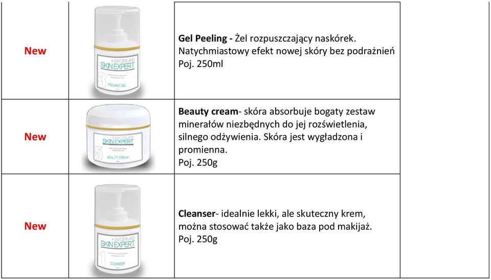 250ml Beauty cream- skóra absorbuje bogaty zestaw minerałów niezbędnych do jej