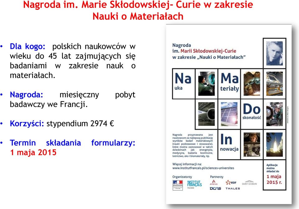 polskich naukowców w wieku do 45 lat zajmujących się badaniami w