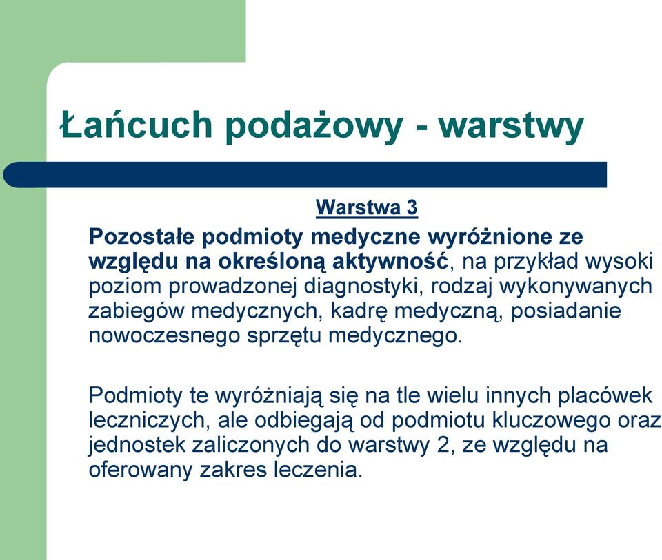 posiadanie nowoczesnego sprzętu medycznego.