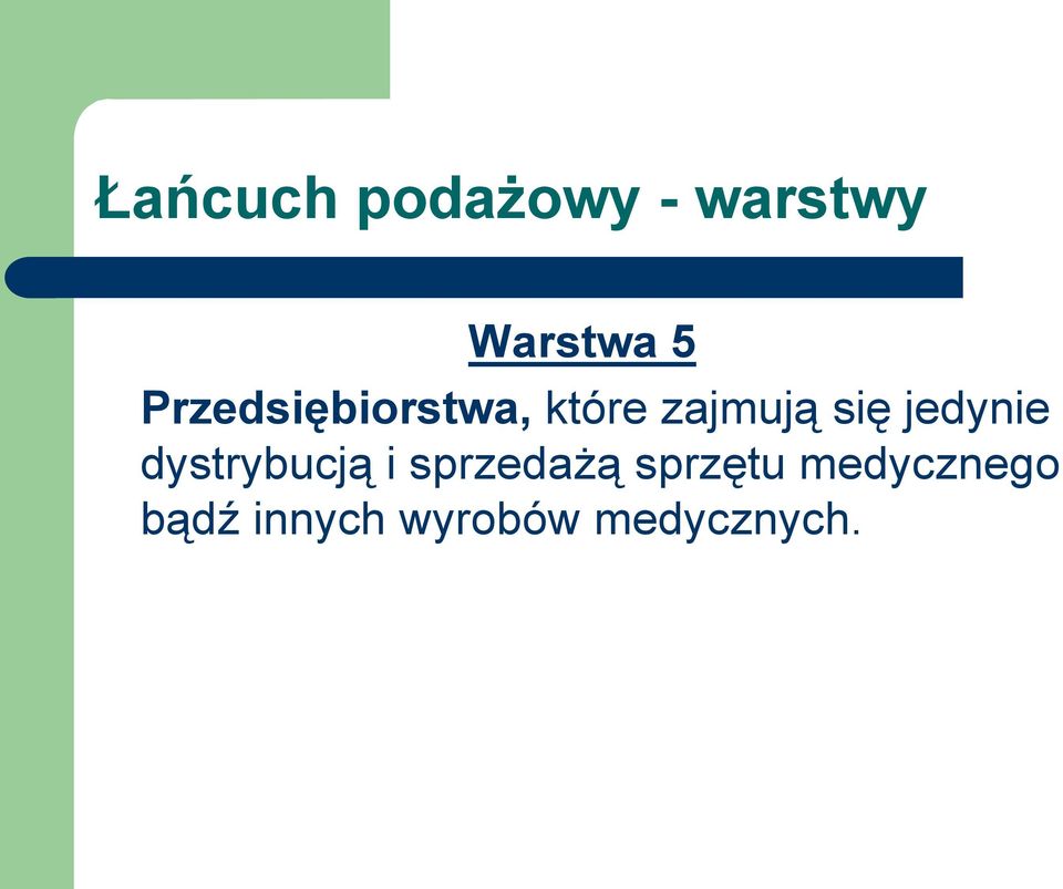 jedynie dystrybucją i sprzedażą