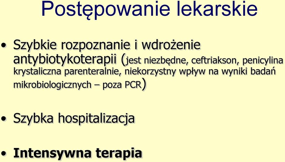 krystaliczna parenteralnie, niekorzystny wpływ na wyniki