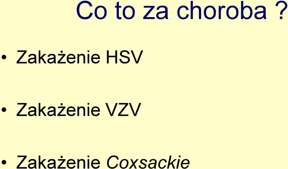 Zakażenie VZV