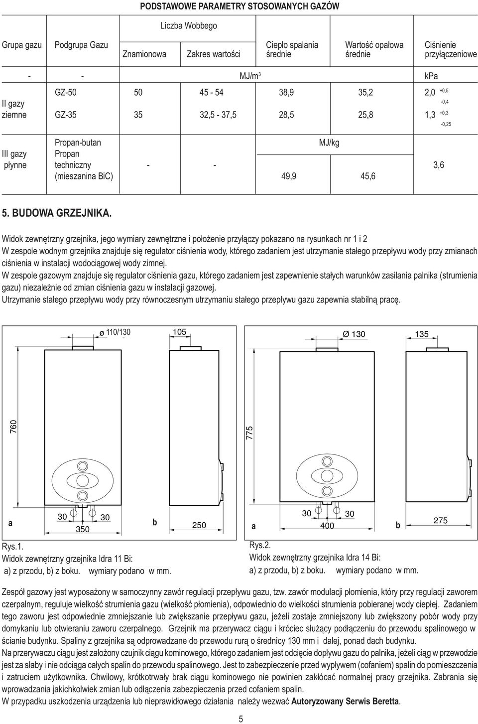 Widok zewnêtrzny grzejnika, jego wymiary zewnêtrzne i po³o enie przy³¹czy pokazano na rysunkach nr 1 i 2 W zespole wodnym grzejnika znajduje siê regulator ciœnienia wody, którego zadaniem jest