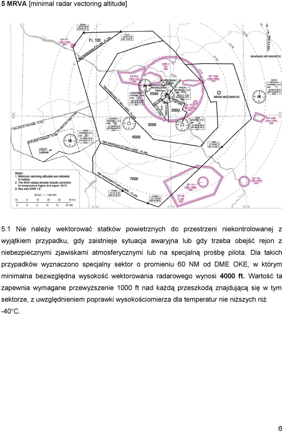 rejon z niebezpiecznymi zjawiskami atmosferycznymi lub na specjalną prośbę pilota.