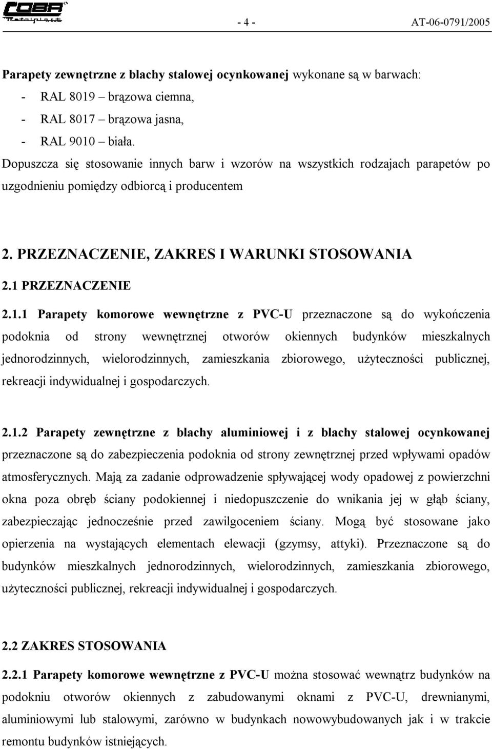 PRZEZNACZENIE 2.1.