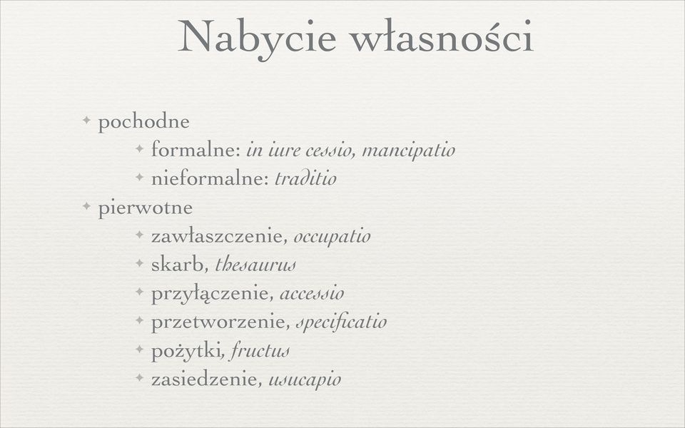 zawłaszczenie, occupatio skarb, thesaurus przyłączenie,