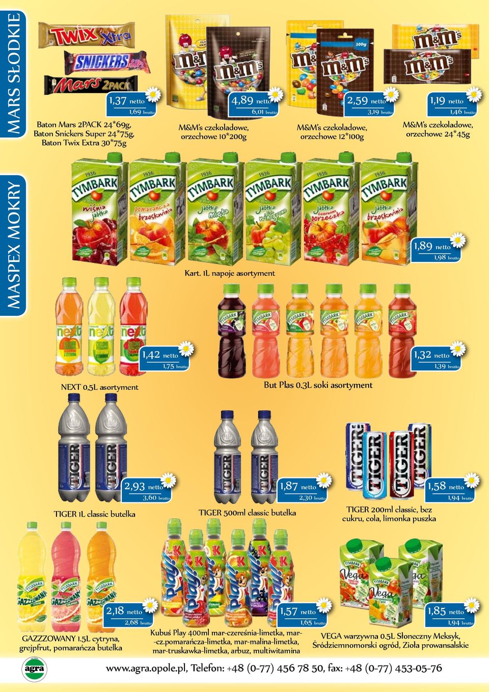 1L napoje asortyment 1,89 netto 1,98 brutto 1,42 netto 1,75 brutto 1,32 netto 1,39 brutto NEXT 0,5L asortyment But Plas 0.