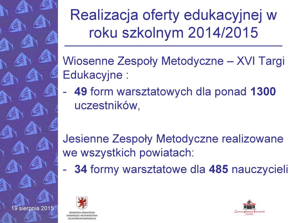 Jesienne Zespoły Metodyczne realizowane we