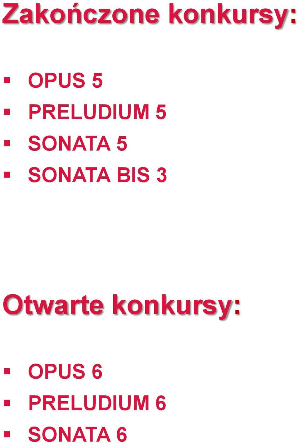 SONATA BIS 3 Otwarte