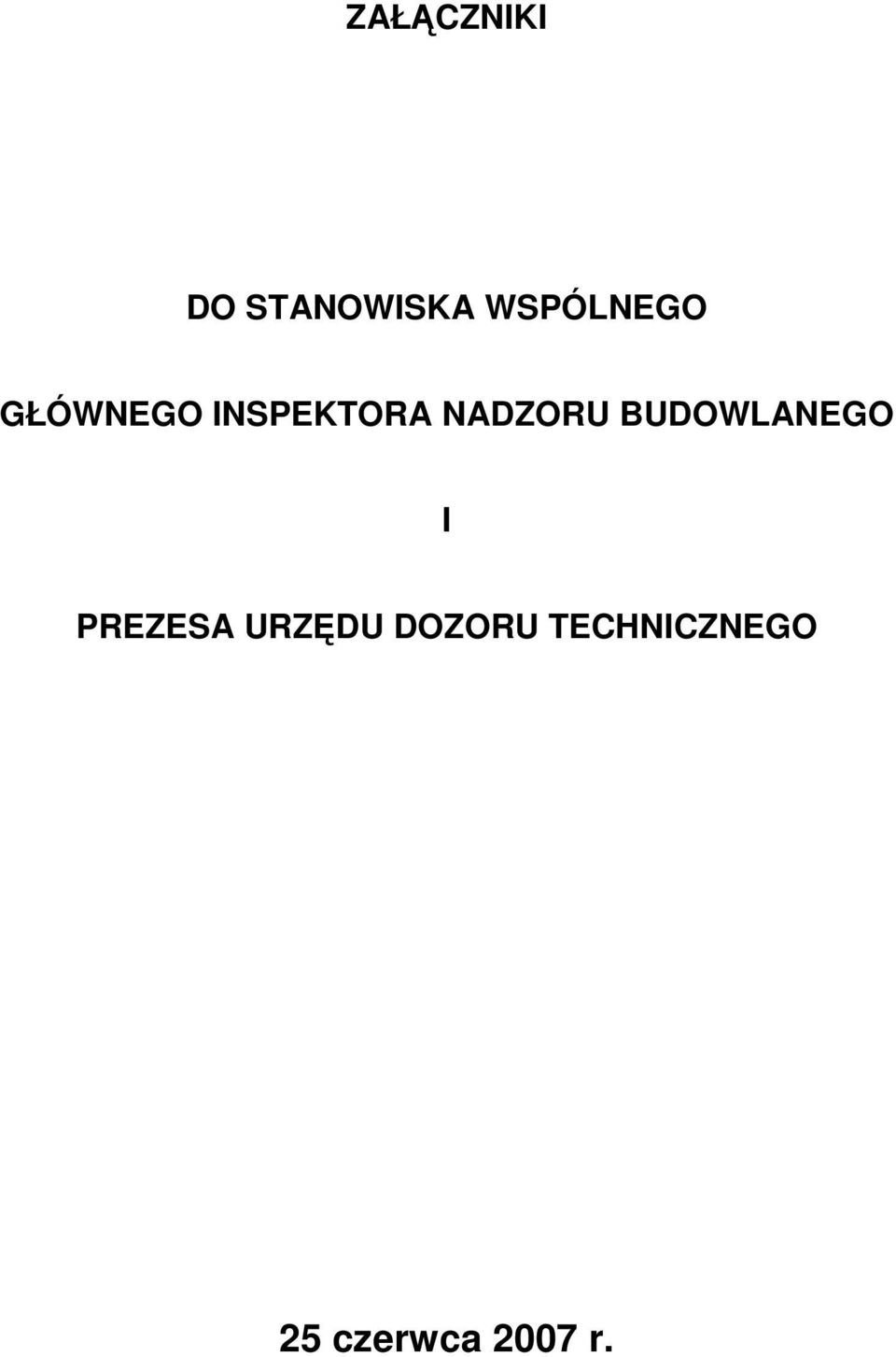 NADZORU BUDOWLANEGO I PREZESA