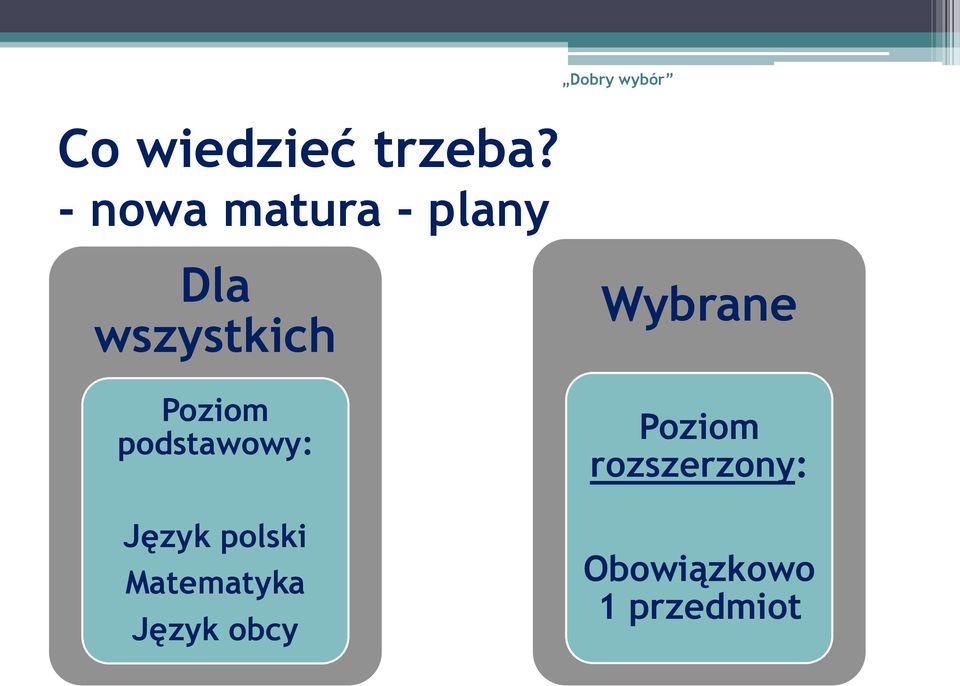Poziom podstawowy: Język polski