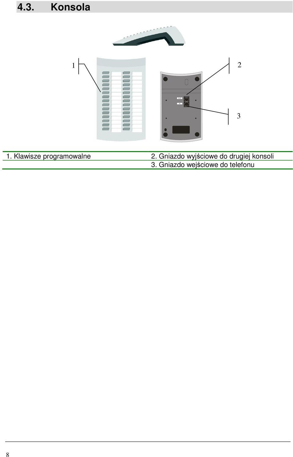 Gniazdo wyjściowe do drugiej