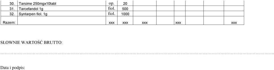 Tarcefandol 1g fiol.