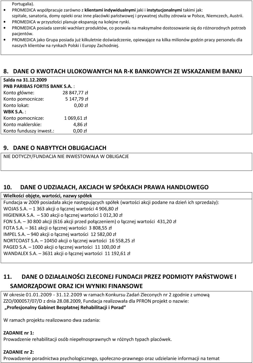 Niemczech, Austrii. PROMEDICA w przyszłości planuje ekspansję na kolejne rynki.