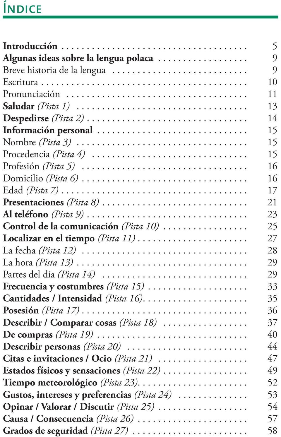 ............................. 15 Nombre (Pista 3).................................. 15 Procedencia (Pista 4)............................... 15 Profesión (Pista 5)................................. 16 Domicilio (Pista 6).