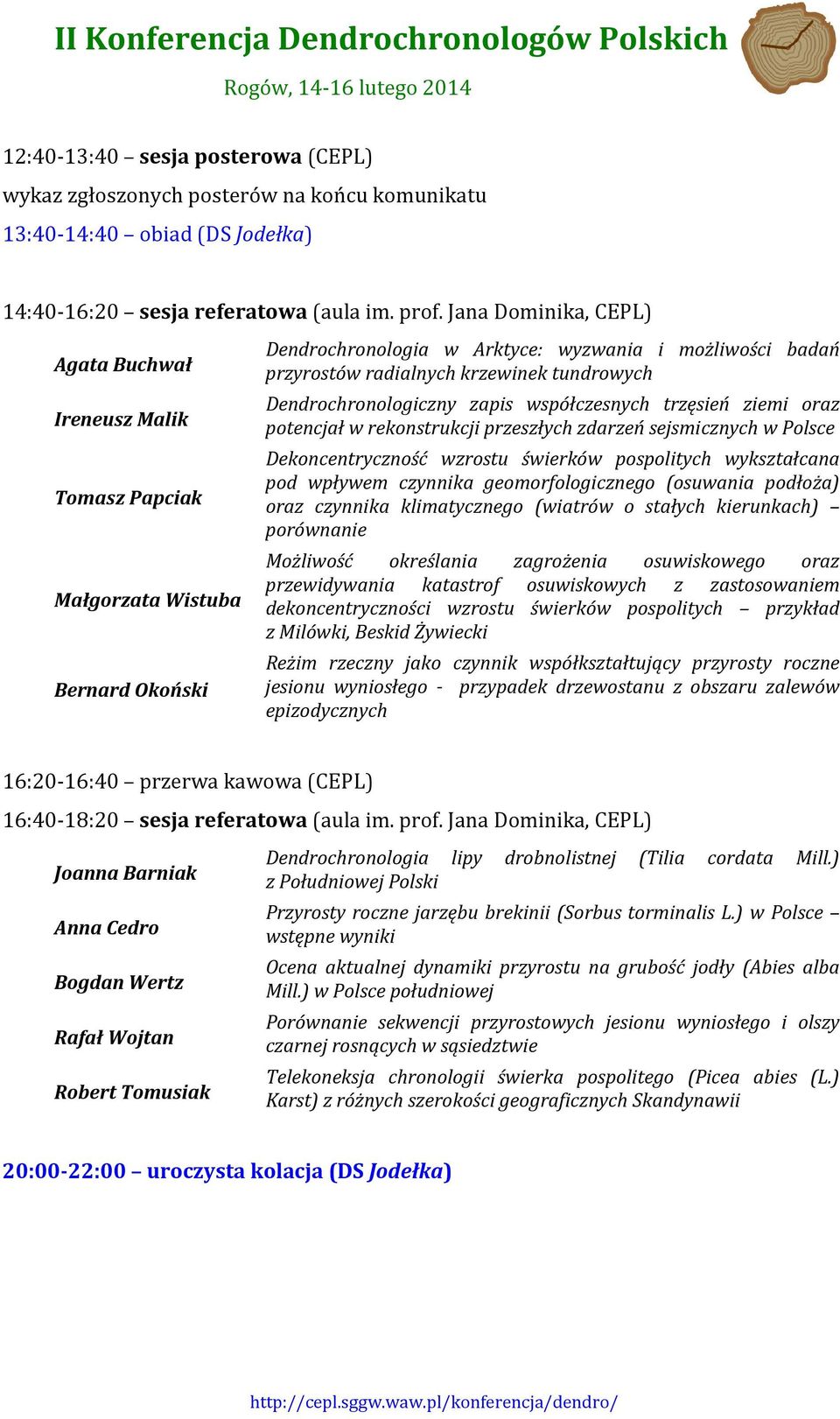 Dendrochronologiczny zapis współczesnych trzęsień ziemi oraz potencjał w rekonstrukcji przeszłych zdarzeń sejsmicznych w Polsce Dekoncentryczność wzrostu świerków pospolitych wykształcana pod wpływem