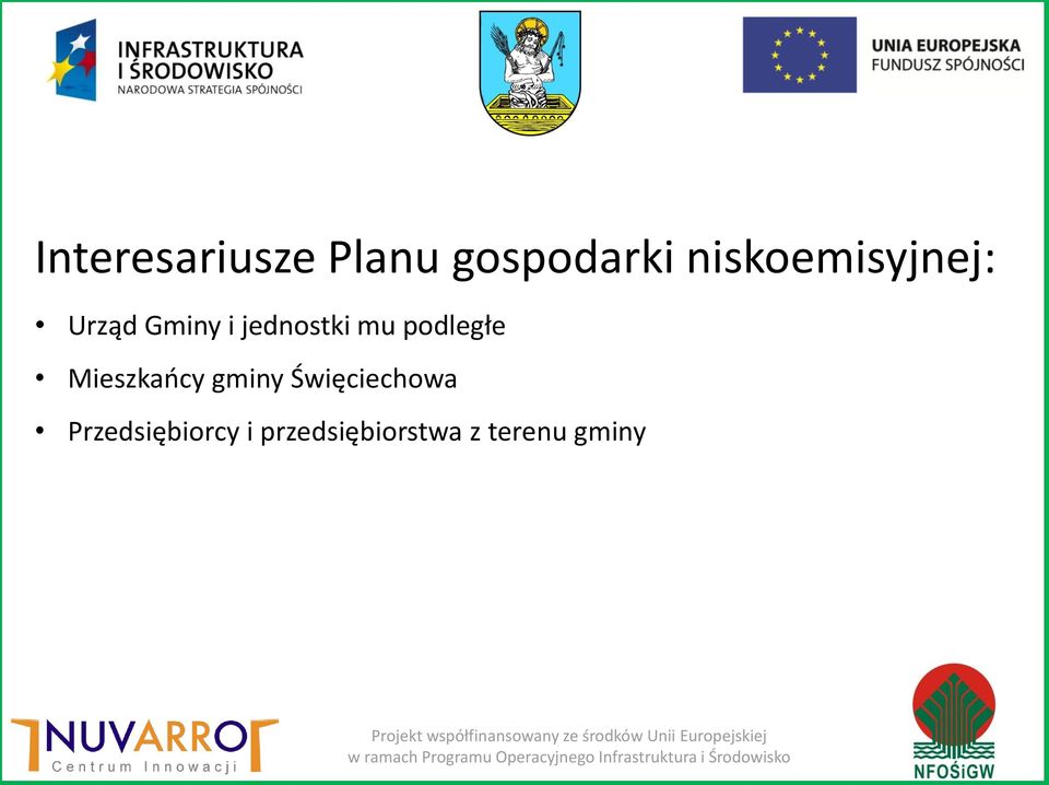 przedsiębiorstwa z terenu gminy Projekt współfinansowany ze środków