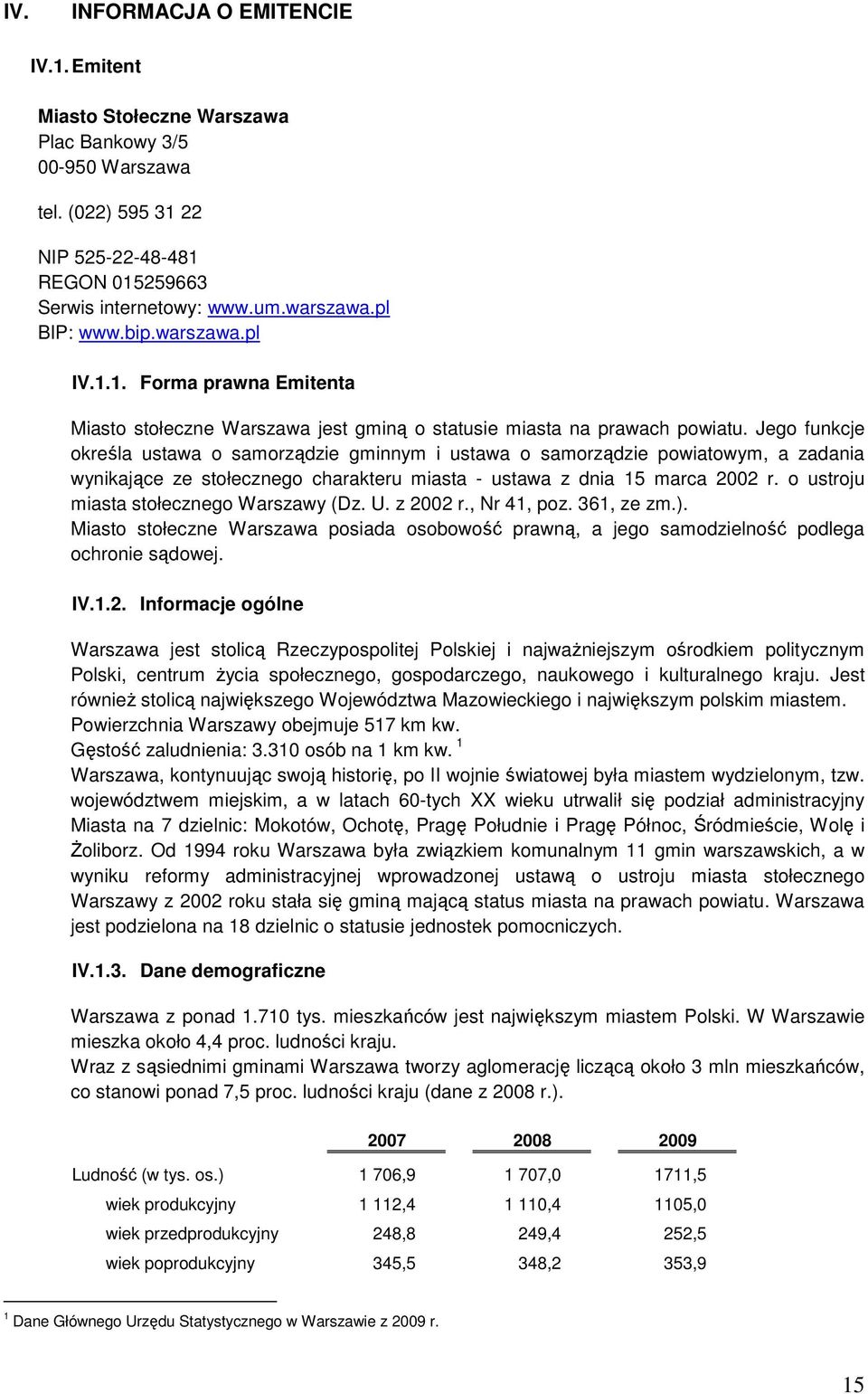 Jego funkcje określa ustawa o samorządzie gminnym i ustawa o samorządzie powiatowym, a zadania wynikające ze stołecznego charakteru miasta - ustawa z dnia 15 marca 2002 r.