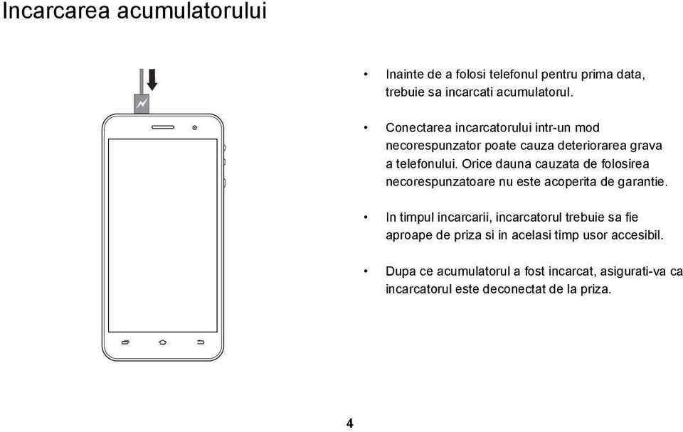 Orice dauna cauzata de folosirea necorespunzatoare nu este acoperita de garantie.