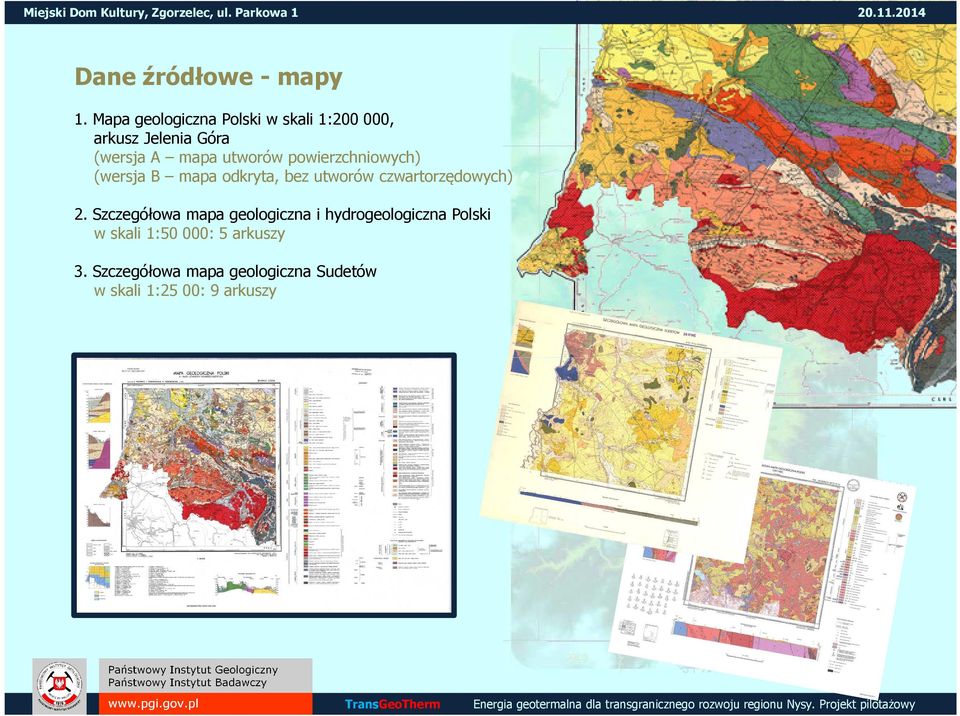 utworów powierzchniowych) (wersja B mapa odkryta, bez utworów czwartorzędowych) 2.