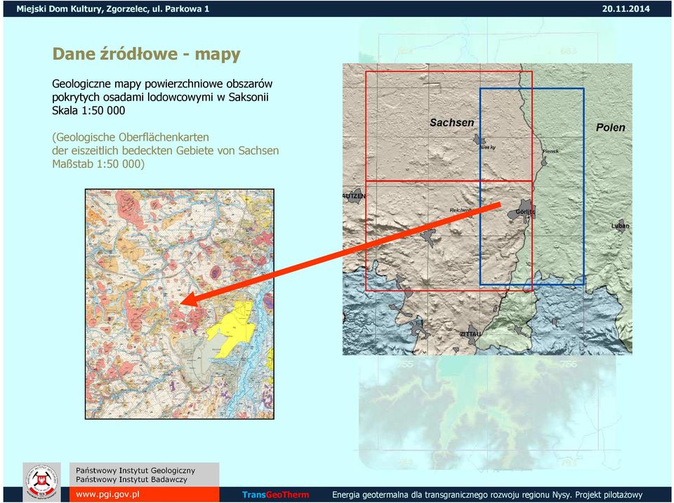 Skala 1:50 000 (Geologische Oberflächenkarten der