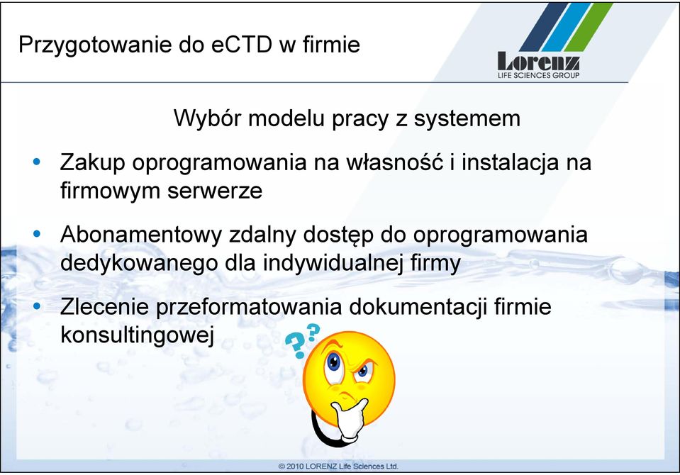 Abonamentowy zdalny dostęp do oprogramowania dedykowanego dla