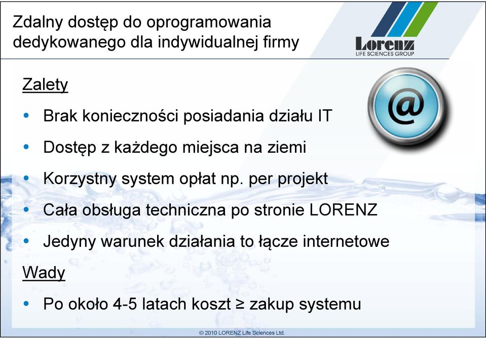 Korzystny system opłat np.