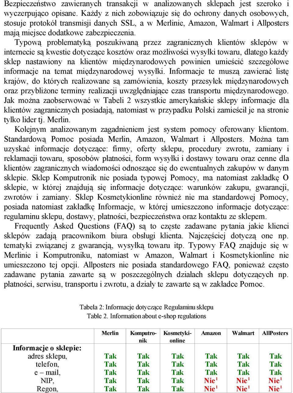 Typową problematyką poszukiwaną przez zagranicznych klientów sklepów w internecie są kwestie dotyczące kosztów oraz możliwości wysyłki towaru, dlatego każdy sklep nastawiony na klientów