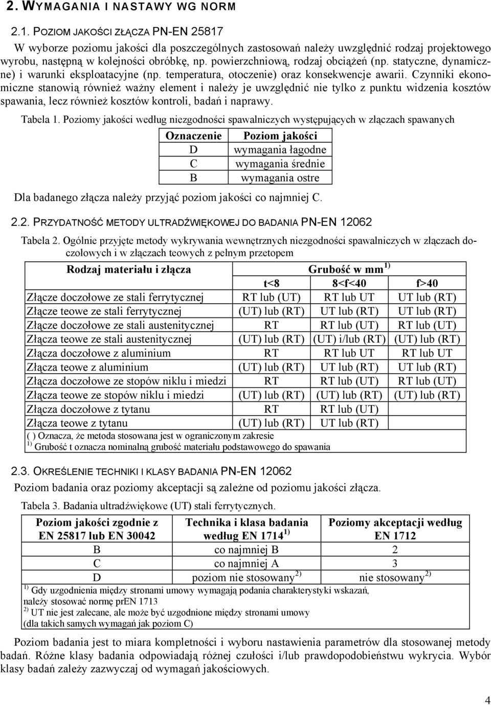 powierzchniową, rodzaj obciążeń (np. statyczne, dynamiczne) i warunki eksploatacyjne (np. temperatura, otoczenie) oraz konsekwencje awarii.