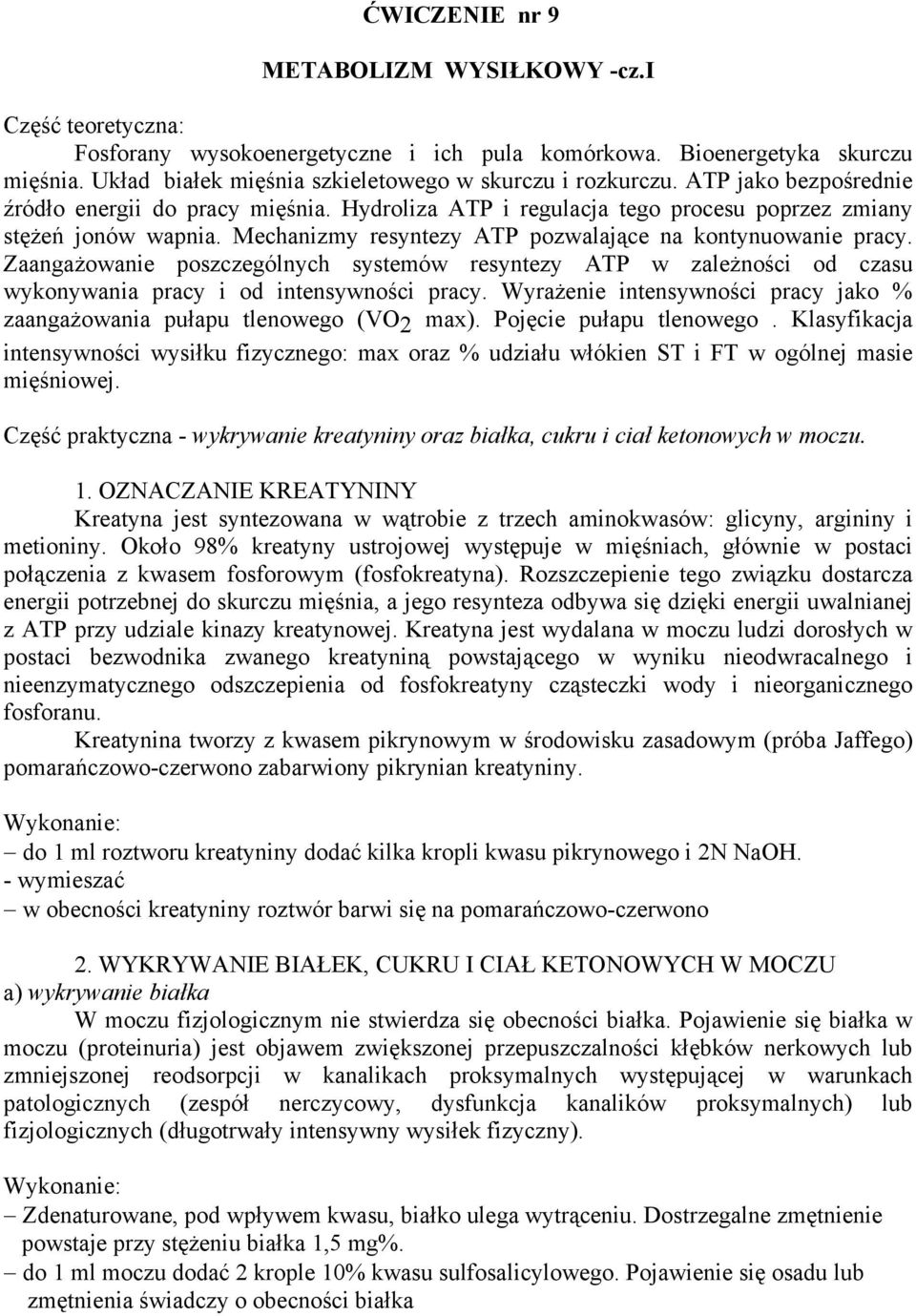 Zaangażowanie poszczególnych systemów resyntezy ATP w zależności od czasu wykonywania pracy i od intensywności pracy. Wyrażenie intensywności pracy jako % zaangażowania pułapu tlenowego (VO2 max).