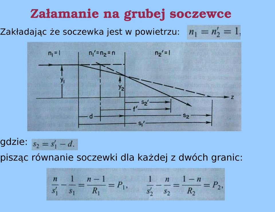 powietrzu: gdzie: pisząc