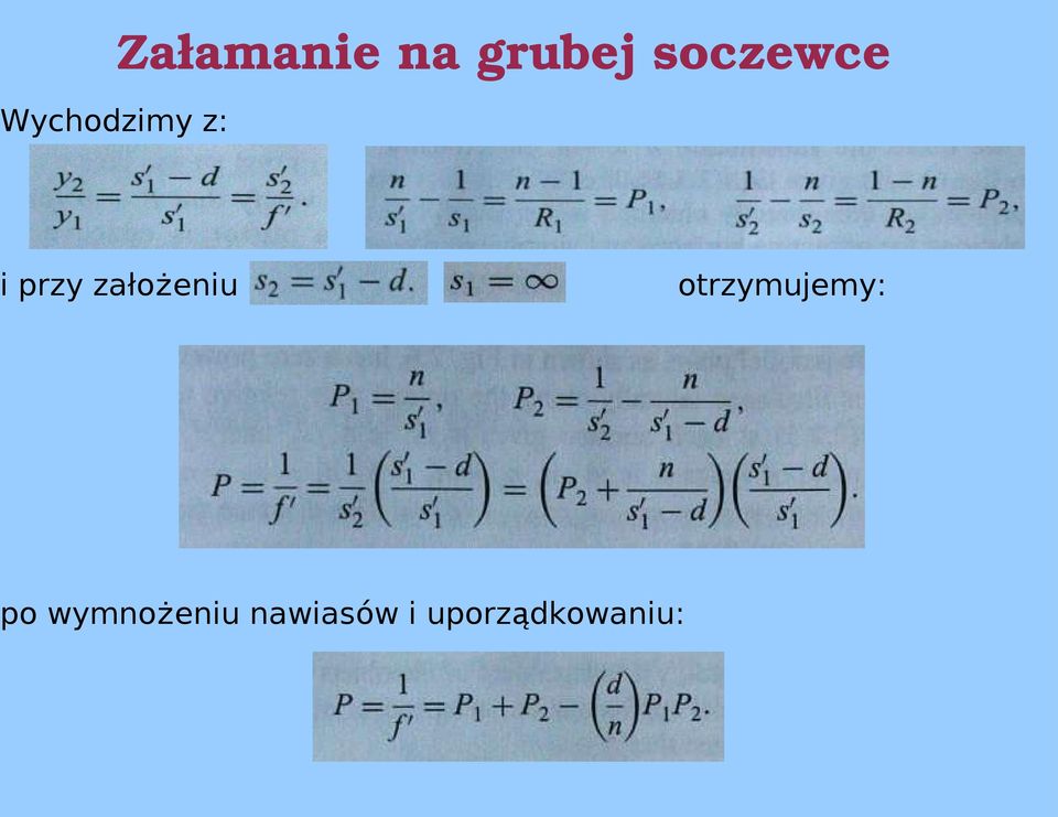 założeniu otrzymujemy: po