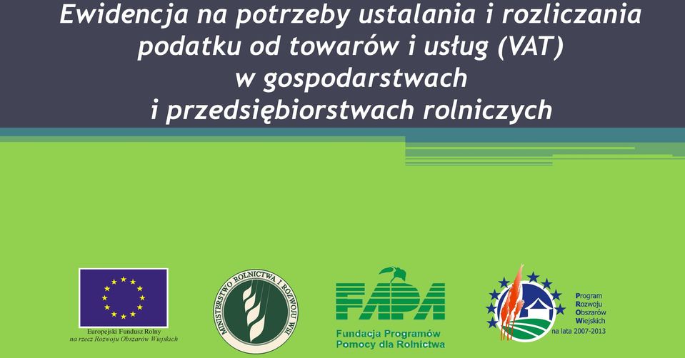 gospodarstwach i przedsiębiorstwach rolniczych