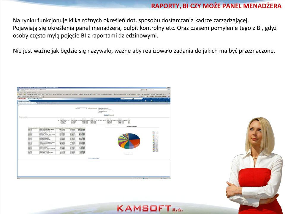 Pojawiają się określenia panel menadżera, pulpit kontrolny etc.