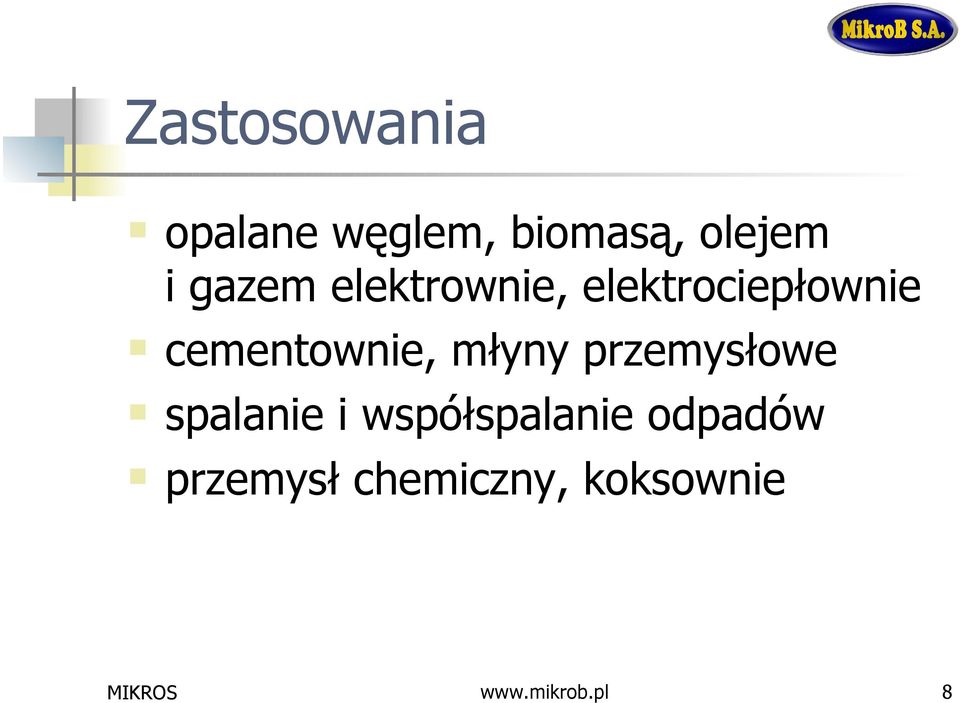 cementownie, młyny przemysłowe spalanie i