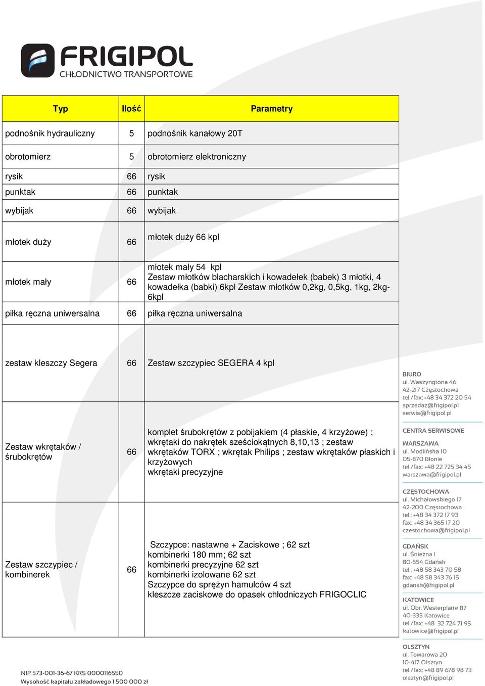 szczypiec SEGERA 4 kpl Zestaw wkrętaków / śrubokrętów komplet śrubokrętów z pobijakiem (4 płaskie, 4 krzyżowe) ; wkrętaki do nakrętek sześciokątnych 8,10,13 ; zestaw wkrętaków TORX ; wkrętak Philips