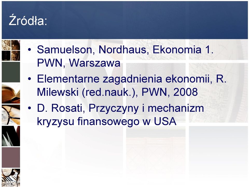ekonomii, R. Milewski (red.nauk.